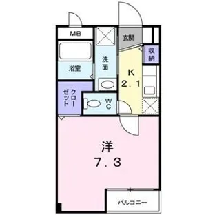 リバーサイドメゾン荒牧【2階】の間取り