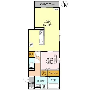 上甲子園廣和レジデンス【3階】の間取り