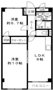 リアライズ新甲陽II【1階】の間取り