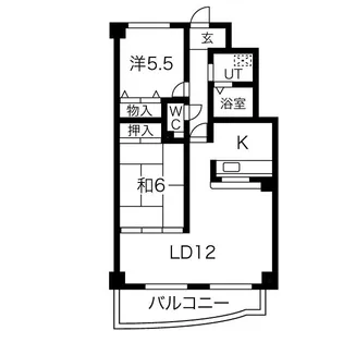 アルコ北園田【3階】の間取り