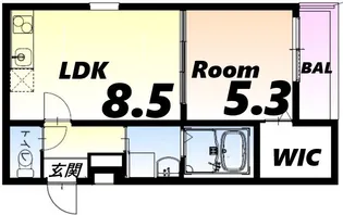 フジパレス夙川香櫨園ノース【2階】の間取り
