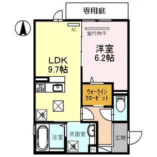 プライムコート【1階】の間取り
