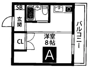ルーブル西灘【2階】の間取り