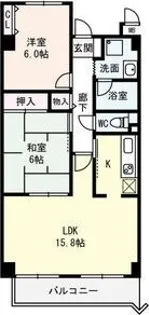 シティーコート塚本【2階】の間取り
