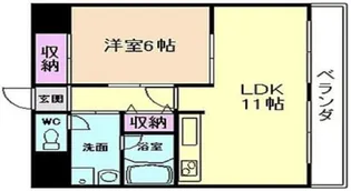 パルクメゾン千舟公園【8階】の間取り