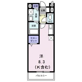 ウエストリバー北伊丹【2階】の間取り