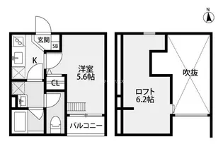 GRAND JETE立花 (グランジュテ タチバナ)【2階】の間取り