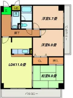 マンションヴィーガ【2階】の間取り