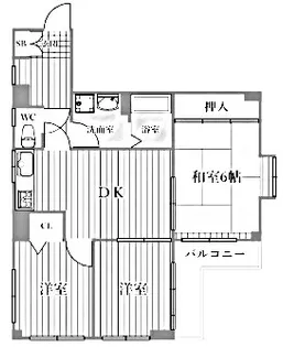 パル21武庫川【3階】の間取り
