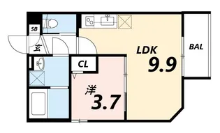 フィノ塚口【3階】の間取り