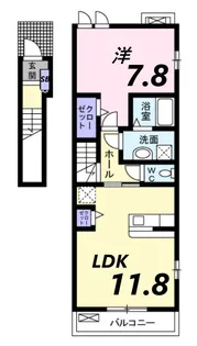 カームリー長洲本通II【2階】の間取り