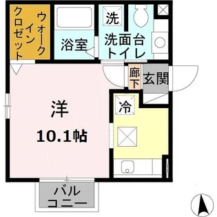 リバブル南町【1階】の間取り