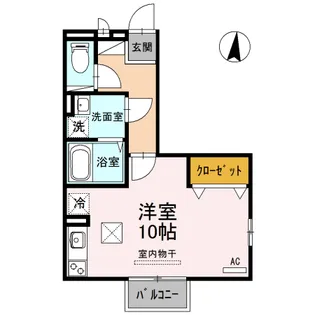 クレール A棟【1階】の間取り