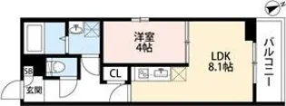 メゾン・アルテミス尼崎【1階】の間取り