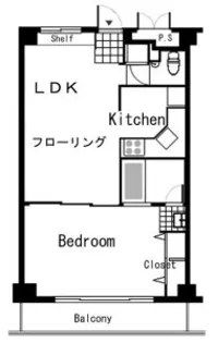 メイピース芦屋【3階】の間取り