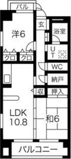 プランドールYAHEI【2階】の間取り
