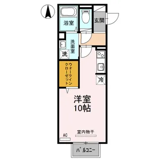 クレール B棟【2階】の間取り