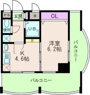 プレステージ立花【5階】の間取り