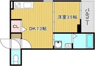 Aquamarine西北【1階】の間取り