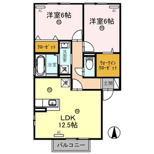 パル渕ノ上【2階】の間取り