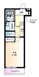 フジパレス西宮今津III番館【1階】の間取り