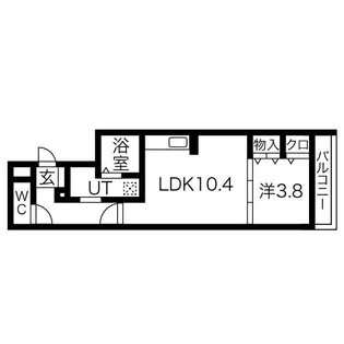 カーサ武庫之荘【1階】の間取り