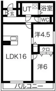 ラナコート【1階】の間取り