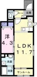 Casa verde【1階】の間取り