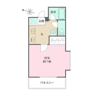 ハイツ・ローズマリー【1階】の間取り