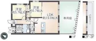 リブレ御影【2階】の間取り