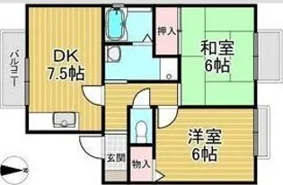 VING TAINE津門Ⅱ【1階】の間取り