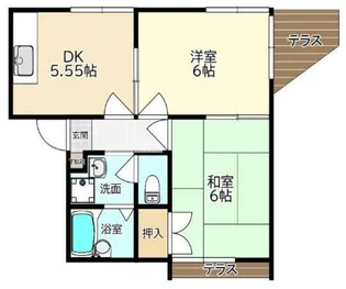 エトワールハイム立花【1階】の間取り