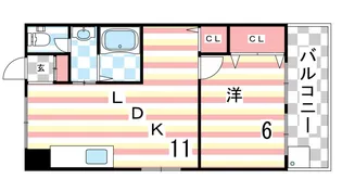 アーバン六甲【4階】の間取り
