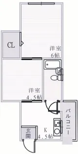 シャトー御影【3階】の間取り