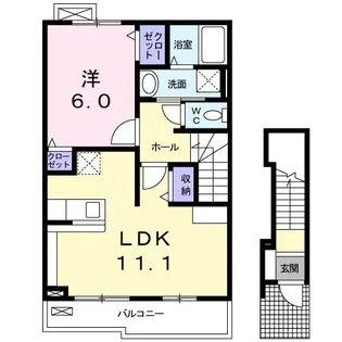 グリーンフラワーガーデン【2階】の間取り