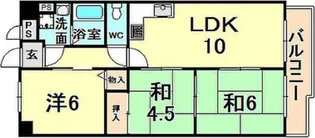 ハウゼ富士【3階】の間取り