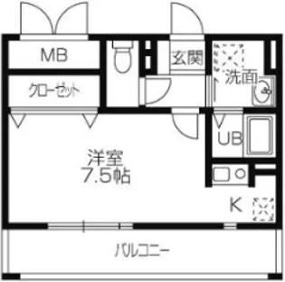 ゴールドウエスト【1階】の間取り