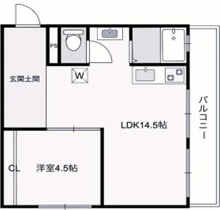 御影ハイム【4階】の間取り