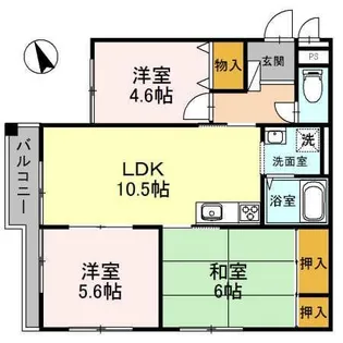 松本ハウス【2階】の間取り