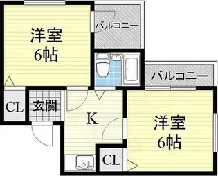 パラツオ姫島【3階】の間取り