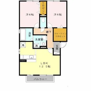 MODESTY A棟【2階】の間取り
