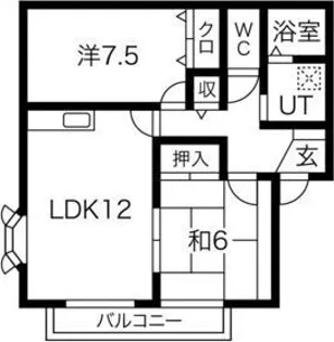 ガーデンスクエア伊丹【2階】の間取り