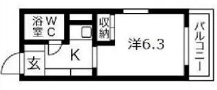 ルーミハイツ【3階】の間取り