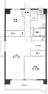 レジデンシア塚口【5階】の間取り
