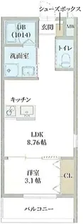 GAZELLE NOAH尼崎次屋【3階】の間取り