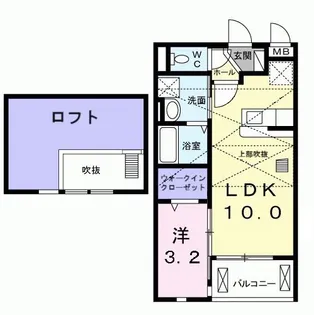 クリスタル ヒルズ【2階】の間取り