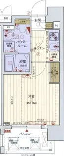 レジュールアッシュ塚本【8階】の間取り