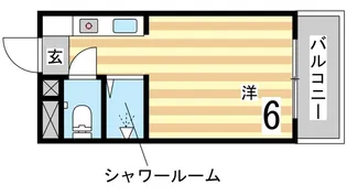 ネオダイキョー芦屋【1階】の間取り
