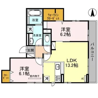 アングレーム【3階】の間取り