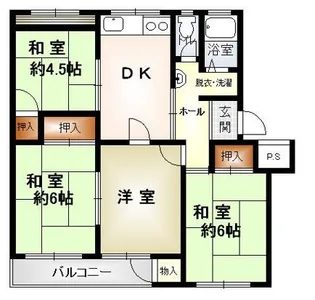 渦ケ森コーポ7号館【2階】の間取り